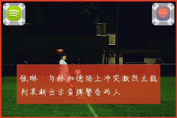 张琳芃与林加德场上冲突激烈主裁判果断出示黄牌警告两人